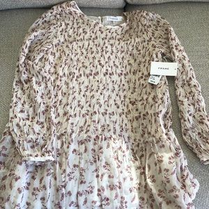 frame smocked shift dress